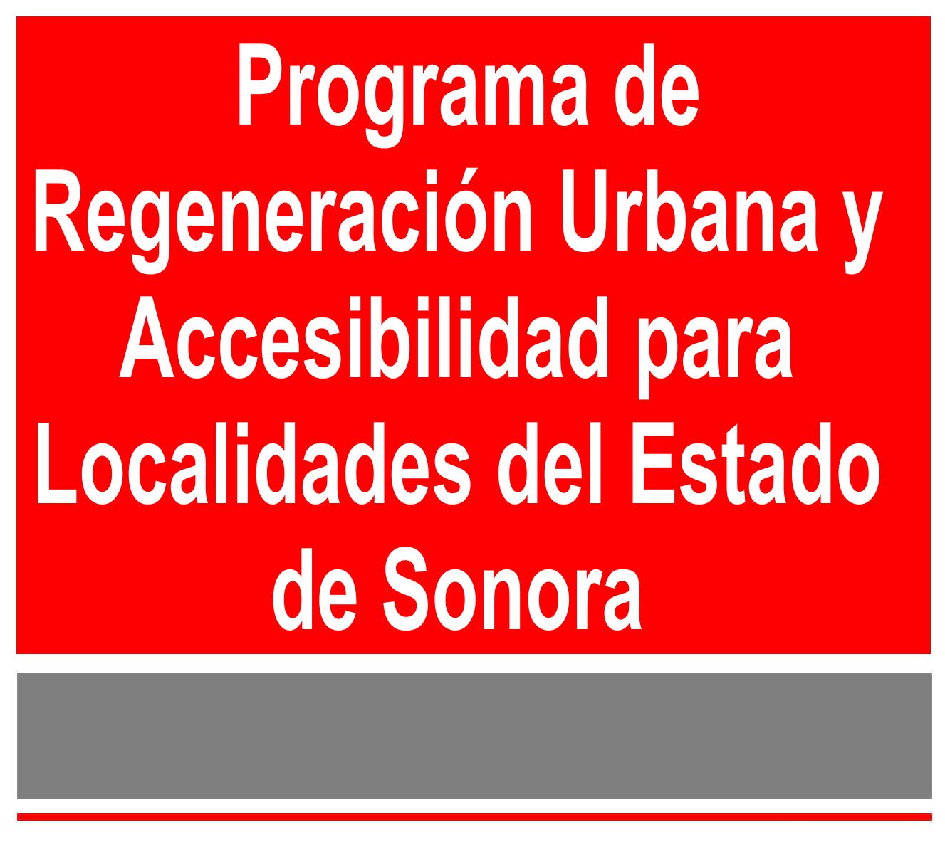 Programa de Regeneracion Urbana